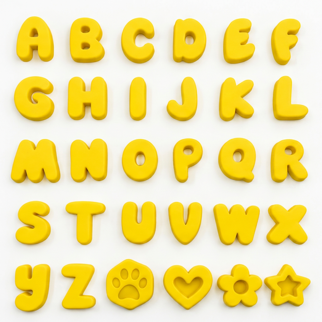Sunshine Yellow alphabet thumbnail